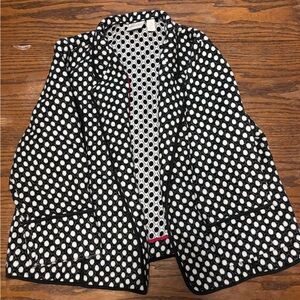 Chicos Polka-Dot Plush Jacket